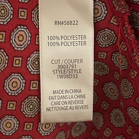 Plus Size, Patterned Blouse, Size 3X - Picture 4 of 4